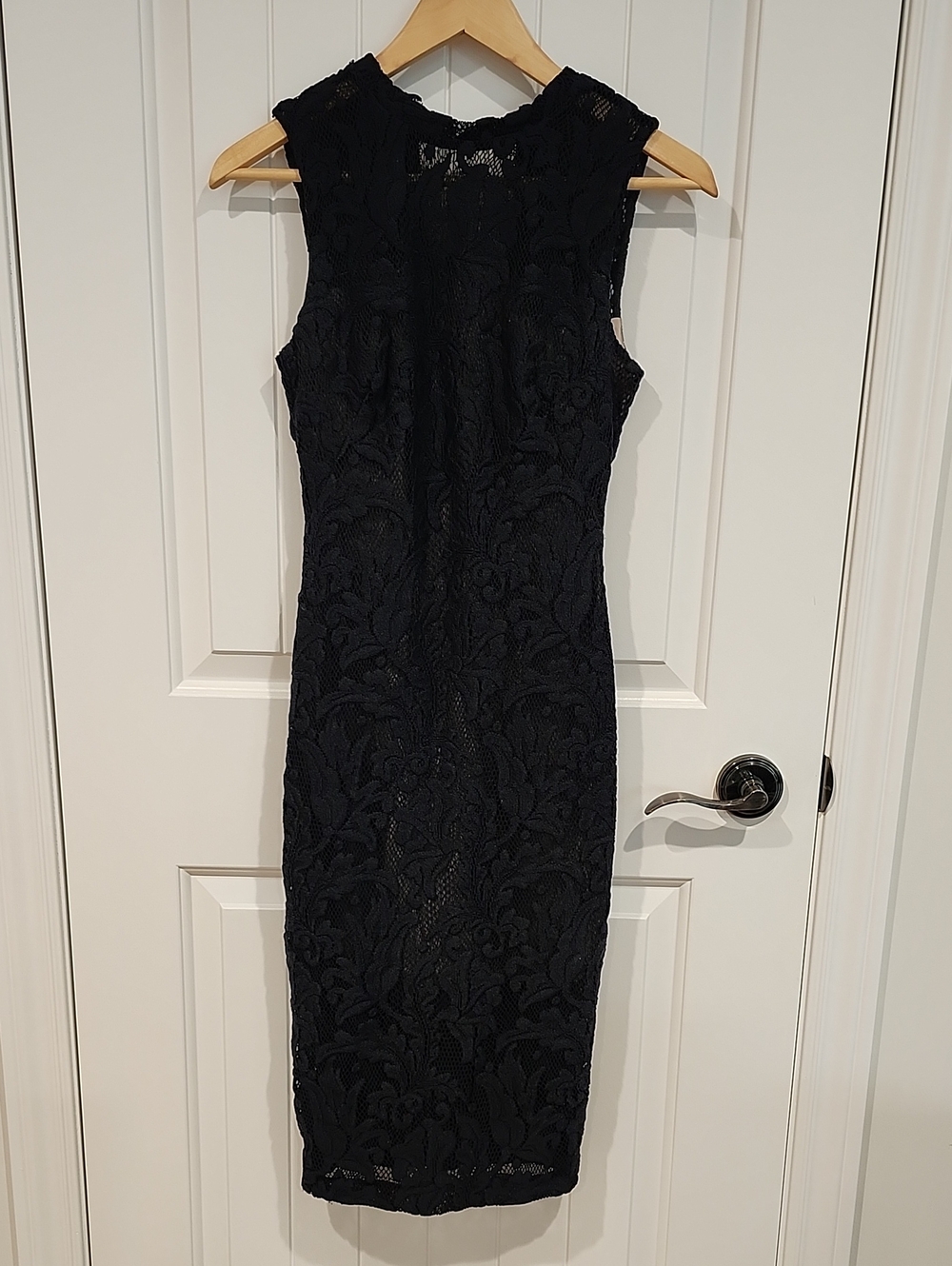 Marciano Black Lace Midi Dress